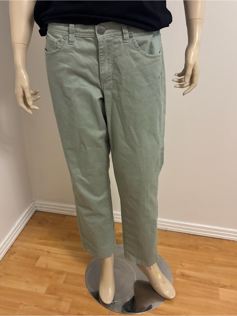 Calvin Klein Jeans Men's Sage Green Straight Chinos